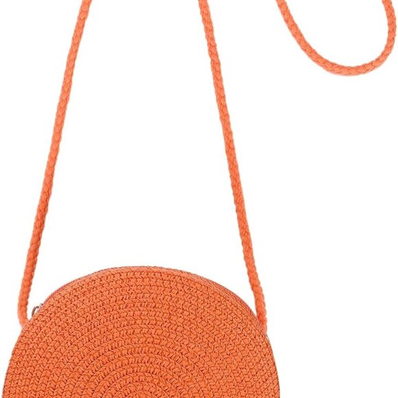 Handbags - Women's Mini Straw Crossbody Bag Small Beach Purse Casual Summer Accessory